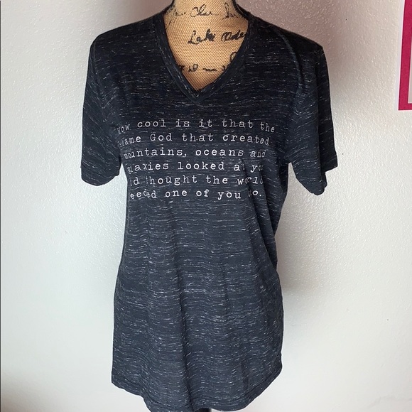 BELLA CANVAS graphic v neck tee!! - Picture 1 of 8